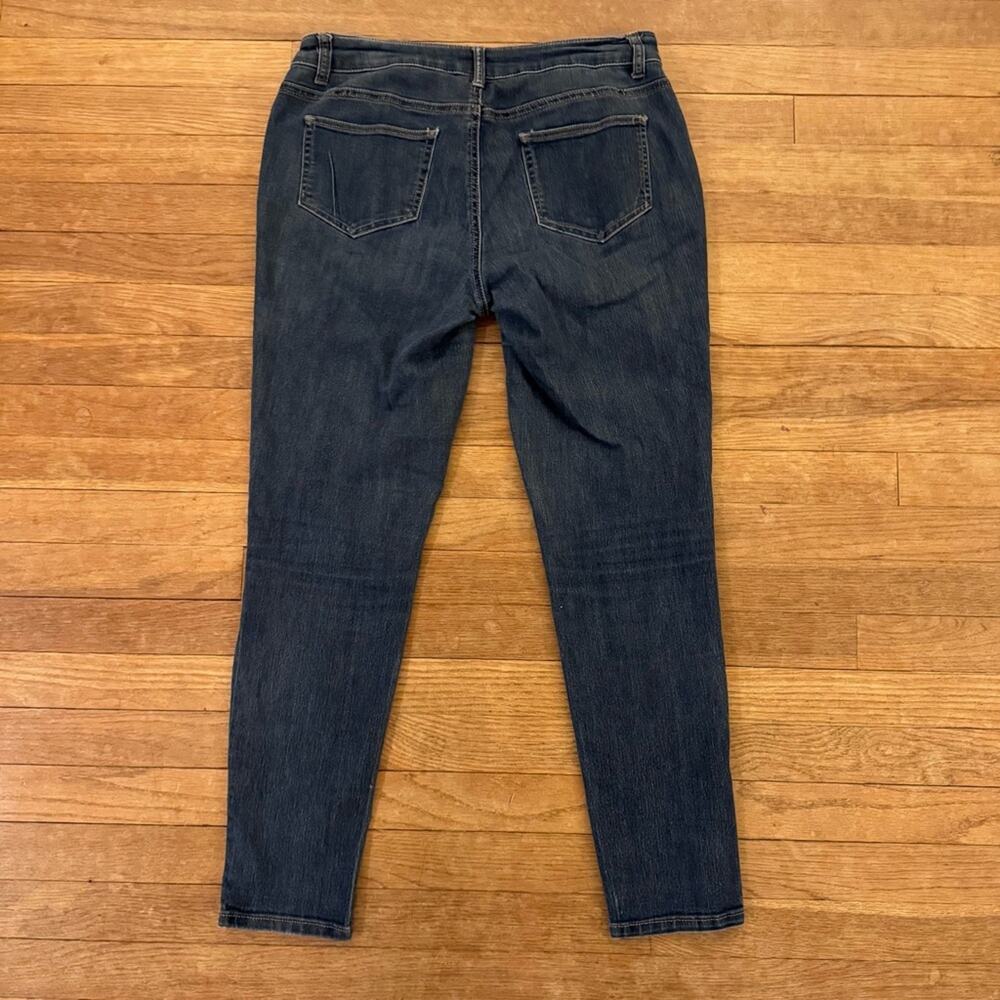 American Eagle women's charcoal distressed skinny ankle jeans pants size 00
 b46
